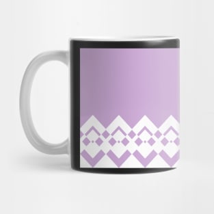 Abstract geometric pattern - purple and white. Mug